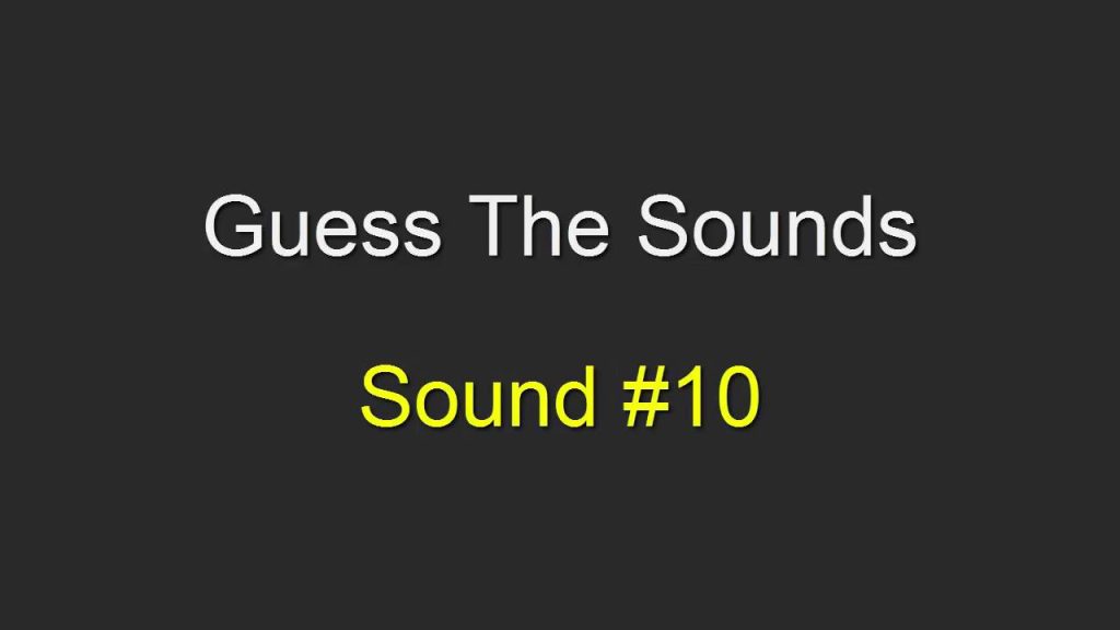 guess the sound game