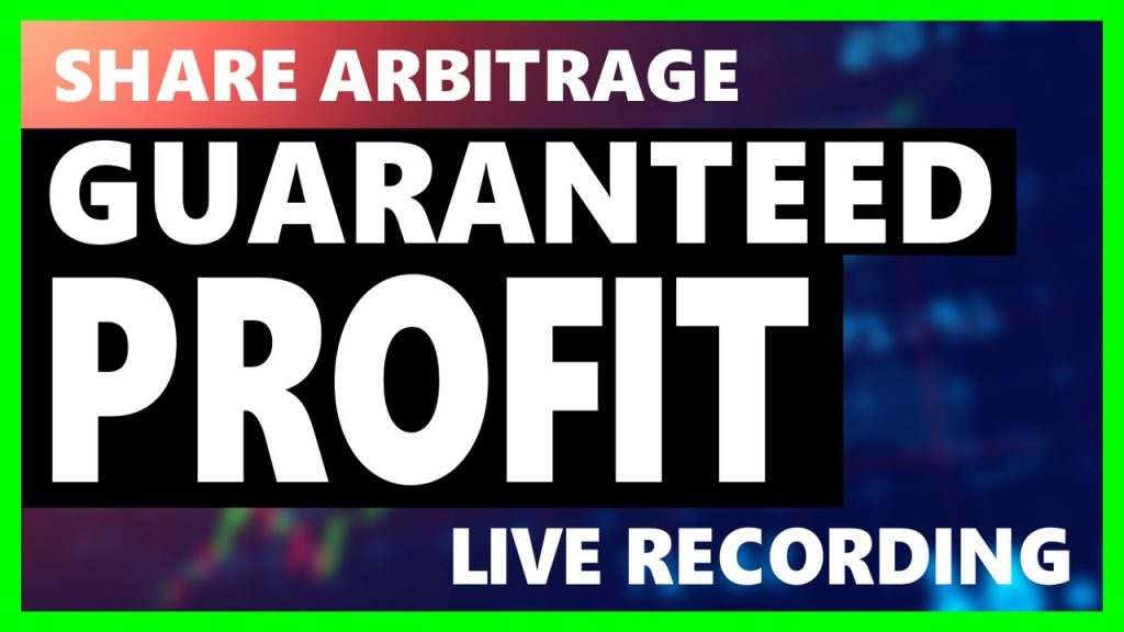 Share arbitrage trade bagging a GUARANTEED PROFIT - recorded live [secret revealed]