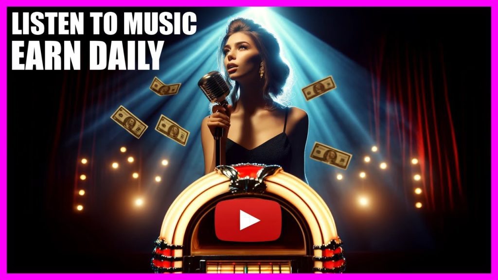 Earn a daily passive income, LISTENING TO MUSIC.