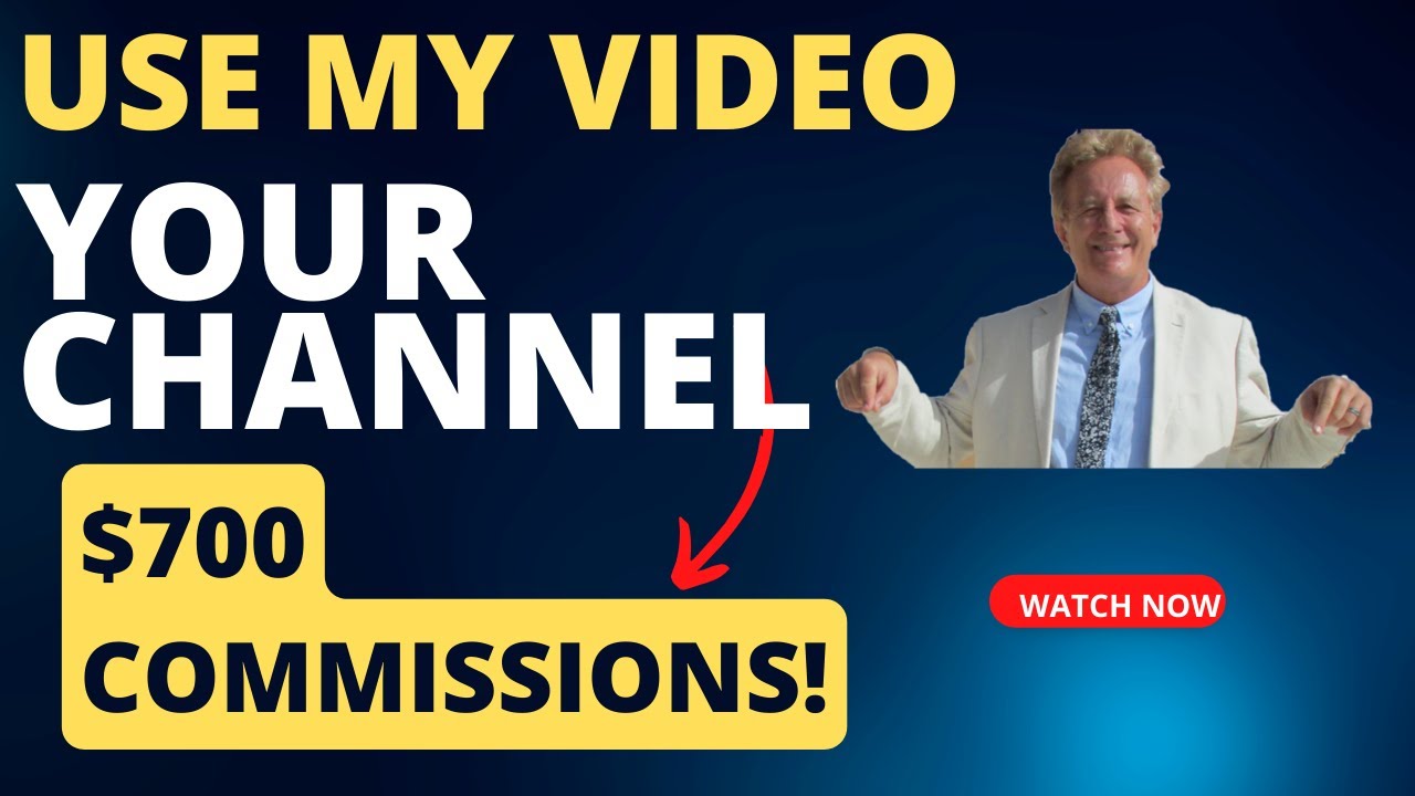 Use My Video to Earn $700 High Ticket Affiliate Commissions