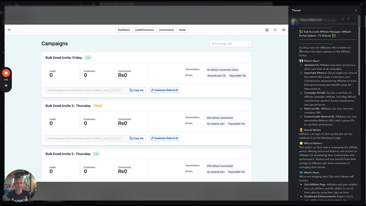 Affiliate Portal Updates -- Updated UI, More Metrics, Customizable Referral Links!