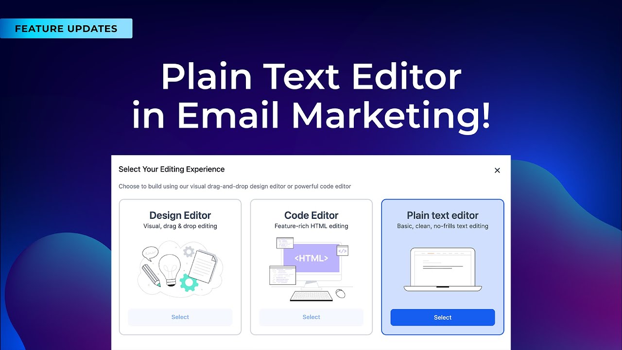 Plain Text Editor in Email Marketing!