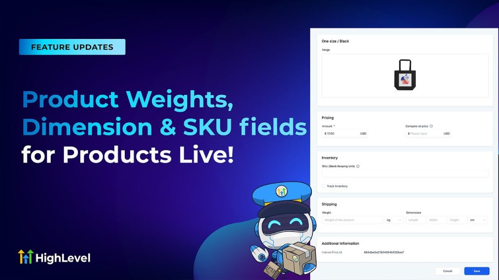 Product Weights, Dimension &amp; SKU fields for Products Live!