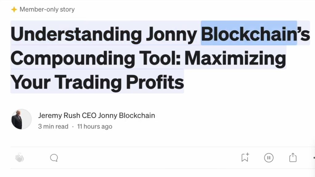 Compounding Tool Explained | Maximize Your Crypto Trading Profits JonnyBlockchain