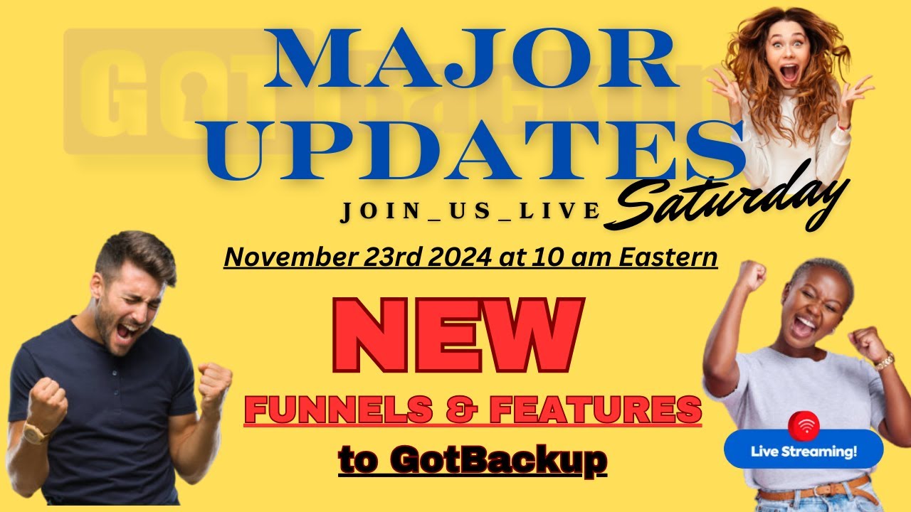 Brand New Features and Funnels to skyrocket your success with GotBackup Brand New Features and Funnels to skyrocket your success with GotBackup