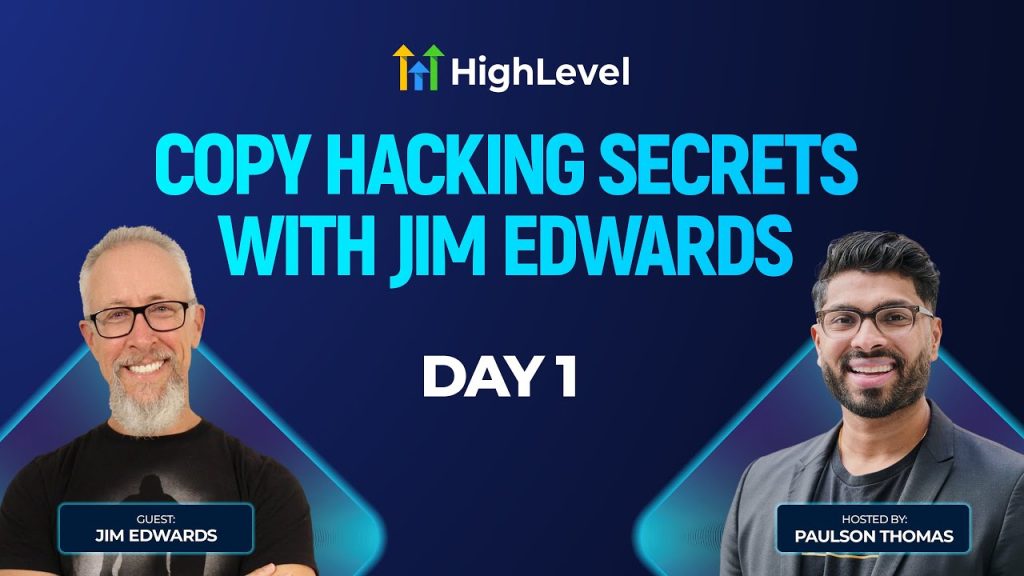Copy Hacking Secrets Workshop with Jim Edwards - Day 1