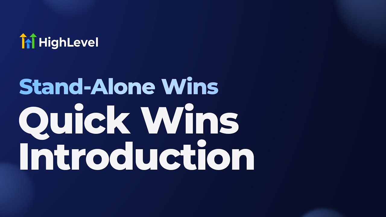 🧐 Quick Wins Introduction 🧐 Quick Wins Introduction