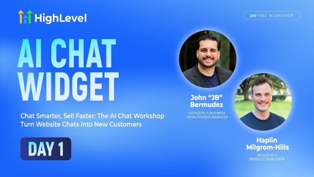 Day 1 - Chat Smarter, Sell Faster: The AI Chat Workshop