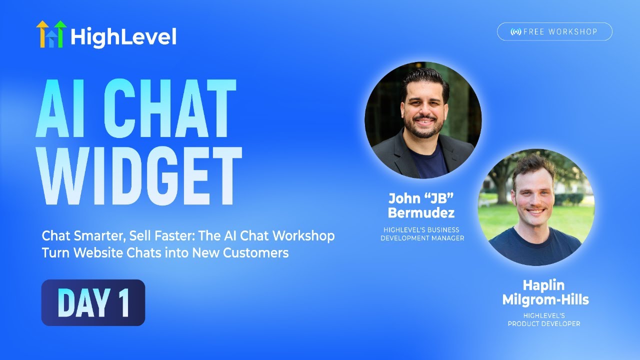 Day 1 - Chat Smarter, Sell Faster: The AI Chat Workshop