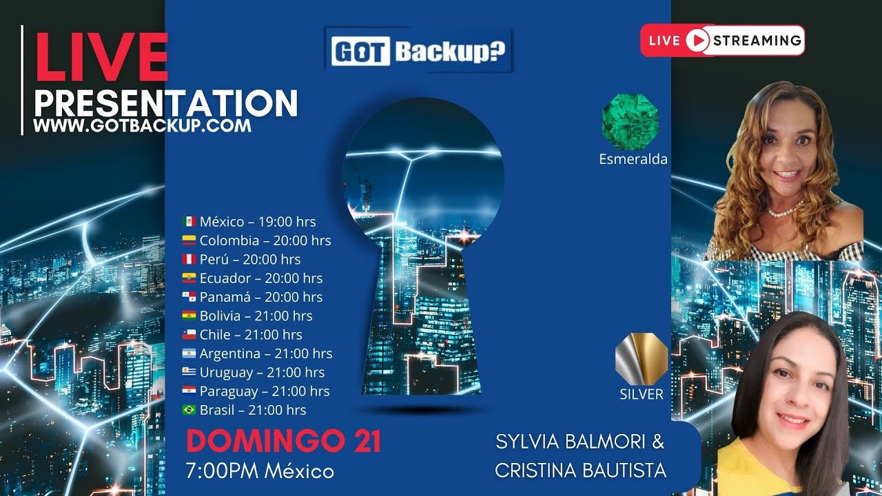 GotBackup te invita a una transmisión internacional que está revolucionando el mundo digital. GotBackup te invita a una transmisión internacional que está revolucionando el mundo digital.