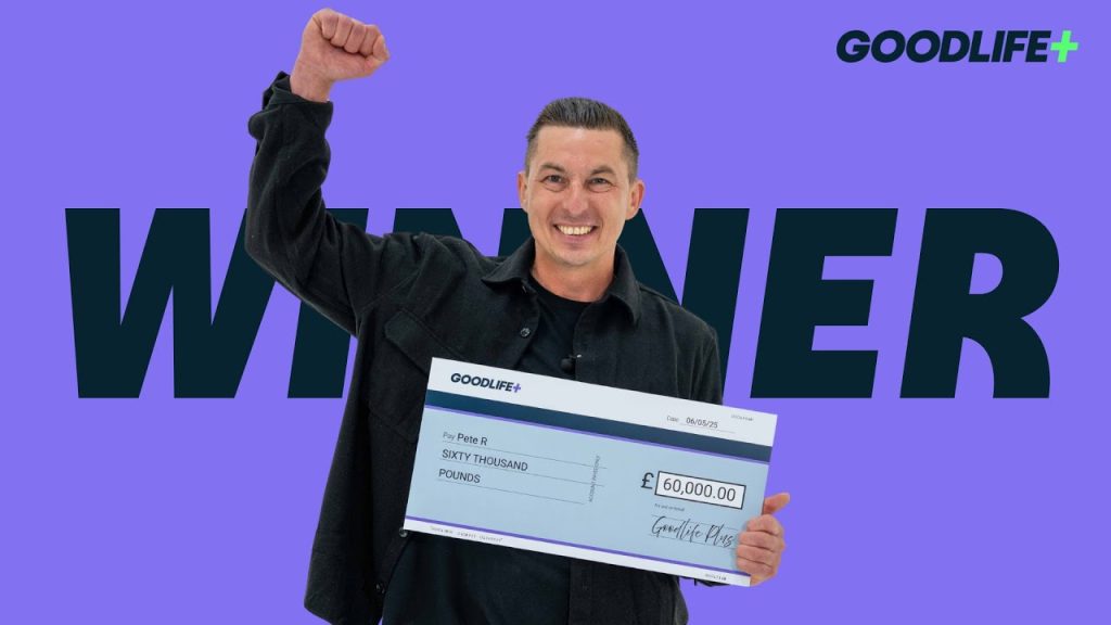 Pete claims his £60,000 win!