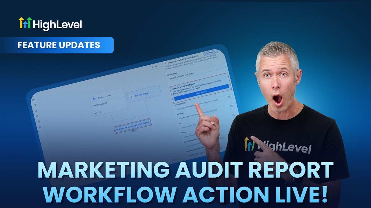 Marketing Audit Report Workflow Action Live!