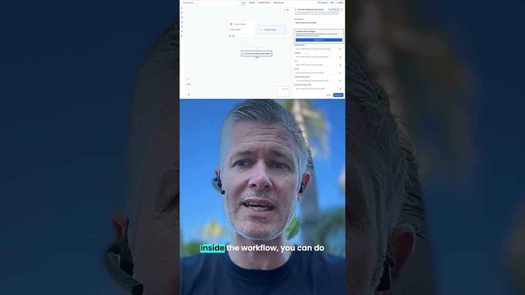 Marketing Audit Report Workflow Action Live!